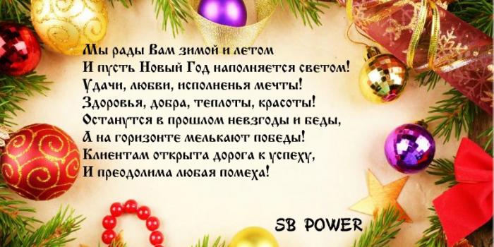 Новый год SBPower 2016